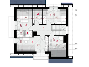 Dom w filodendronach 3 - Poddasze (Rzut) - zdjęcie od ARCHON+ Biuro Projektów