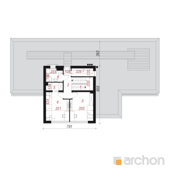 Dom w borrago (G) - Piętro (Rzut) - zdjęcie od ARCHON+ Biuro Projektów