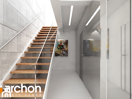 Aranżacje wnętrz - Schody: Dom w maciejkach 2 (G2) - ARCHON+ Biuro Projektów. Przeglądaj, dodawaj i zapisuj najlepsze zdjęcia, pomysły i inspiracje designerskie. W bazie mamy już prawie milion fotografii!