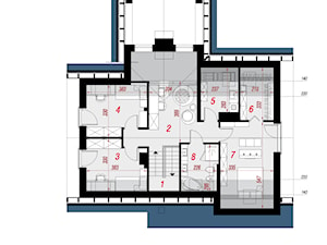 Dom w brunerach - Poddasze (Rzut) - zdjęcie od ARCHON+ Biuro Projektów