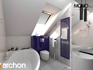 Dom w złoci - Wizualizacja łazienki - zdjęcie od ARCHON+ Biuro Projektów