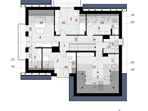 Dom w kortlandach (G2) - Poddasze (Rzut) - zdjęcie od ARCHON+ Biuro Projektów