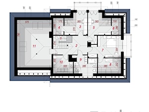 Dom w kannach - Poddasze (Rzut) - zdjęcie od ARCHON+ Biuro Projektów