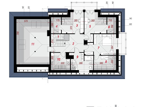 Aranżacje wnętrz - Salon: Dom w kannach - Poddasze (Rzut) - ARCHON+ Biuro Projektów. Przeglądaj, dodawaj i zapisuj najlepsze zdjęcia, pomysły i inspiracje designerskie. W bazie mamy już prawie milion fotografii!