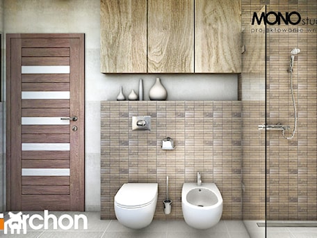 Aranżacje wnętrz - Łazienka: Dom w idaredach (G2) - Wizualizacja łazienki - ARCHON+ Biuro Projektów. Przeglądaj, dodawaj i zapisuj najlepsze zdjęcia, pomysły i inspiracje designerskie. W bazie mamy już prawie milion fotografii!