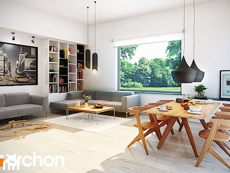 Aranżacje wnętrz - Salon: Dom w bonsai - Strefa dzienna i jadalnia - ARCHON+ Biuro Projektów. Przeglądaj, dodawaj i zapisuj najlepsze zdjęcia, pomysły i inspiracje designerskie. W bazie mamy już prawie milion fotografii!