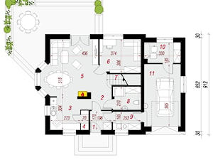 Dom w rododendronach 6 ver. 3 - Parter (Rzut) - zdjęcie od ARCHON+ Biuro Projektów