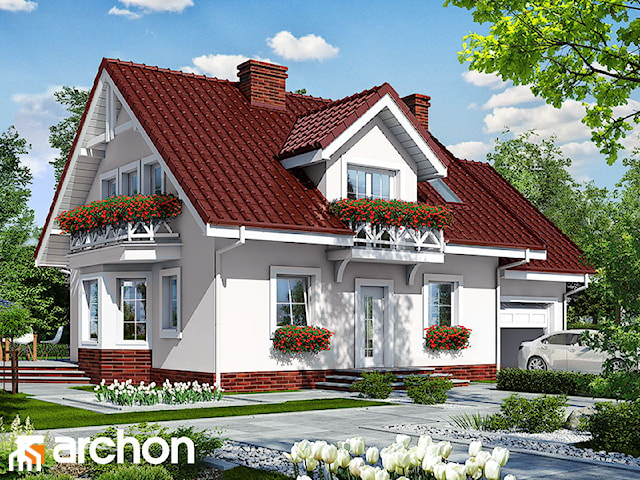 Projekt domu ARCHON+ Dom w rododendronach 6