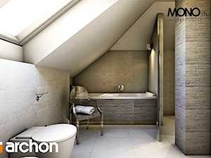 Dom w kalateach 2 - Wizualizacja łazienki - zdjęcie od ARCHON+ Biuro Projektów