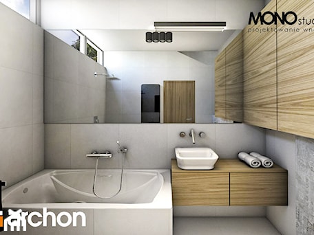 Aranżacje wnętrz - Łazienka: Dom w borrago (G) - Wizualizacja łazienki - ARCHON+ Biuro Projektów. Przeglądaj, dodawaj i zapisuj najlepsze zdjęcia, pomysły i inspiracje designerskie. W bazie mamy już prawie milion fotografii!