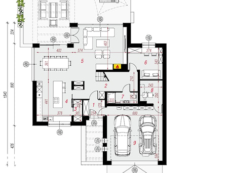 Aranżacje wnętrz - Domy: Dom w maciejkach 2 (G2) - ARCHON+ Biuro Projektów. Przeglądaj, dodawaj i zapisuj najlepsze zdjęcia, pomysły i inspiracje designerskie. W bazie mamy już prawie milion fotografii!