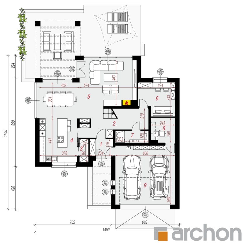 Dom w maciejkach 2 (G2) - zdjęcie od ARCHON+ Biuro Projektów - Homebook