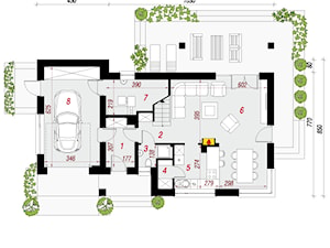 Dom w cytryńcach - Parter (Rzut) - zdjęcie od ARCHON+ Biuro Projektów