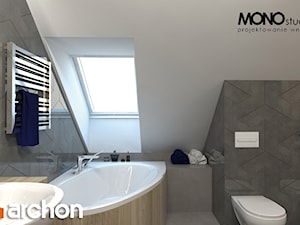 Dom w miodokwiatach 2 - Wizualizacja łazienki - zdjęcie od ARCHON+ Biuro Projektów