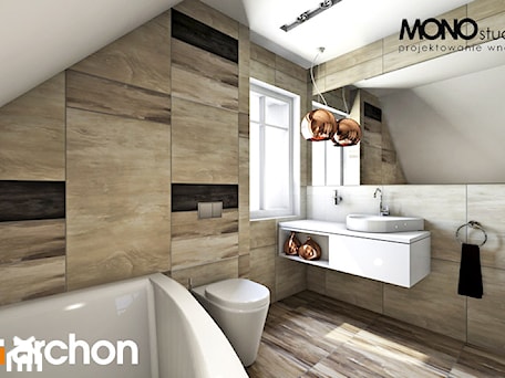 Aranżacje wnętrz - Łazienka: Dom w lucernie 4 - Wizualizacja łazienki - ARCHON+ Biuro Projektów. Przeglądaj, dodawaj i zapisuj najlepsze zdjęcia, pomysły i inspiracje designerskie. W bazie mamy już prawie milion fotografii!