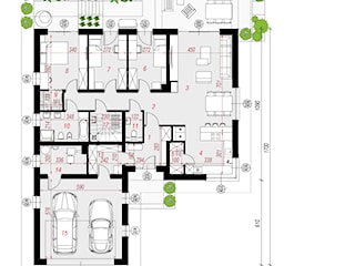 Projekt domu ARCHON+ Dom w żonkilach (G2)