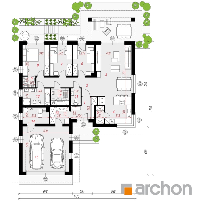 Dom w żonkilach (G2) - zdjęcie od ARCHON+ Biuro Projektów
