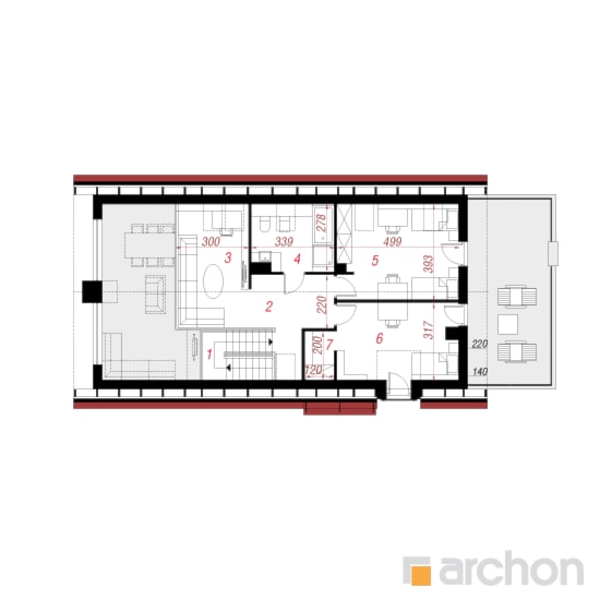 Dom w laurach - projekt ARCHON+ - zdjęcie od ARCHON+ Biuro Projektów