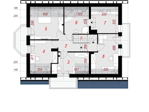 Dom w rododendronach 14 - Poddasze (Rzut) - zdjęcie od ARCHON+ Biuro Projektów