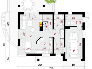 Dom w wisteriach - Parter (Rzut) - zdjęcie od ARCHON+ Biuro Projektów