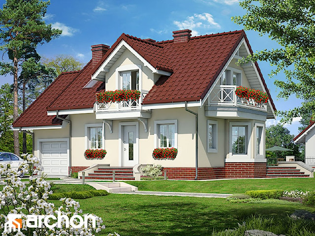 Projekt domu ARCHON+ Dom w perłówce