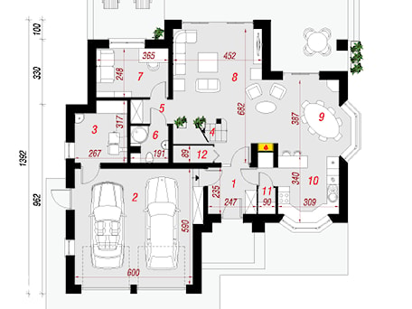 Aranżacje wnętrz - Domy: Dom w kalateach 2 - Parter (Rzut) - ARCHON+ Biuro Projektów. Przeglądaj, dodawaj i zapisuj najlepsze zdjęcia, pomysły i inspiracje designerskie. W bazie mamy już prawie milion fotografii!