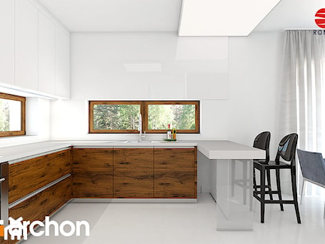 Aranżacje wnętrz - Kuchnia: Dom w amarantusach 2 - Aranżacja kuchni - ARCHON+ Biuro Projektów. Przeglądaj, dodawaj i zapisuj najlepsze zdjęcia, pomysły i inspiracje designerskie. W bazie mamy już prawie milion fotografii!