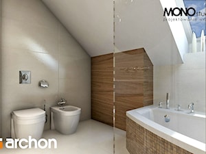 Dom w perłówce - Wizualizacja łazienki - zdjęcie od ARCHON+ Biuro Projektów