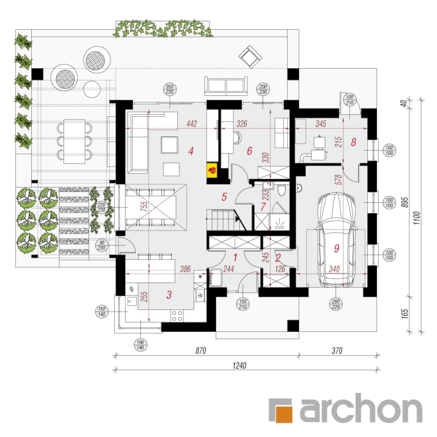Dom w amorfach - zdjęcie od ARCHON+ Biuro Projektów - Homebook