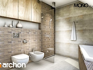 Dom w idaredach - Wizualizacja łazienki - zdjęcie od ARCHON+ Biuro Projektów