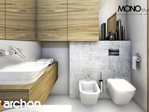 Dom w borrago (G) - Wizualizacja łazienki - zdjęcie od ARCHON+ Biuro Projektów