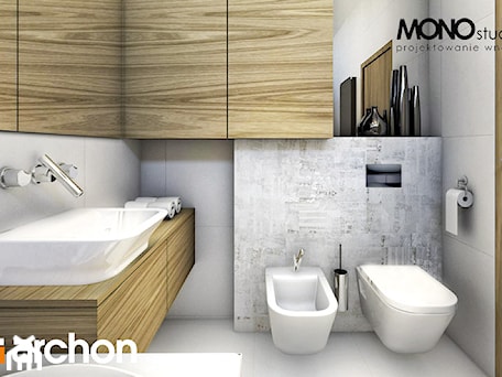 Aranżacje wnętrz - Łazienka: Dom w borrago (G) - Wizualizacja łazienki - ARCHON+ Biuro Projektów. Przeglądaj, dodawaj i zapisuj najlepsze zdjęcia, pomysły i inspiracje designerskie. W bazie mamy już prawie milion fotografii!