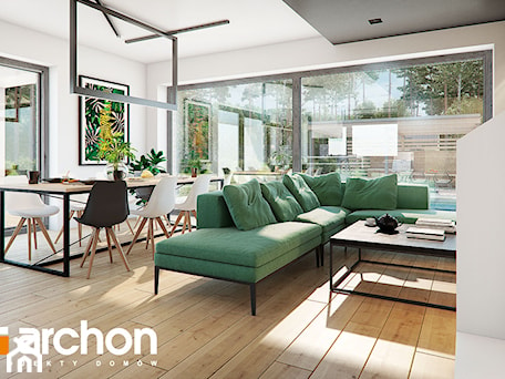 Aranżacje wnętrz - Salon: Dom w dipladeniach 2 - ARCHON+ Biuro Projektów. Przeglądaj, dodawaj i zapisuj najlepsze zdjęcia, pomysły i inspiracje designerskie. W bazie mamy już prawie milion fotografii!