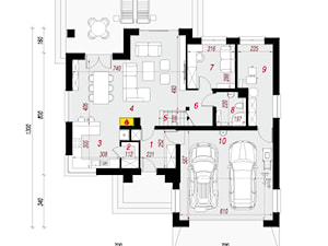 Dom w kortlandach (G2) - Parter (Rzut) - zdjęcie od ARCHON+ Biuro Projektów