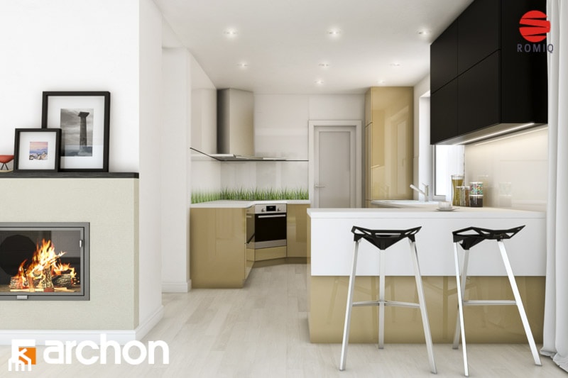 Dom w idaredach (G2) - Aranżacja kuchni - zdjęcie od ARCHON+ Biuro Projektów