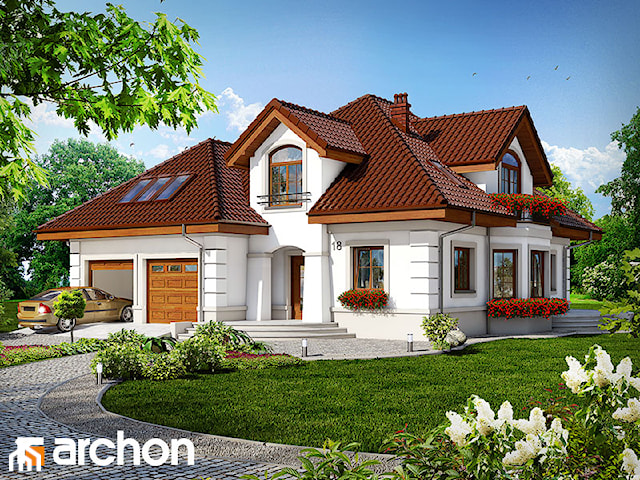 Projekt domu ARCHON+ Dom w bergamotkach (G2)