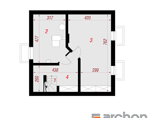 Projekt domu ARCHON+ Dom w poziomkach 3 (P)