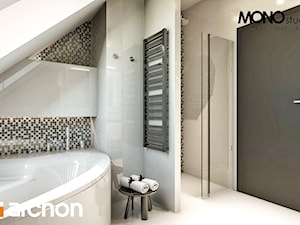 Dom w awokado - Wizualizacja łazienki - zdjęcie od ARCHON+ Biuro Projektów