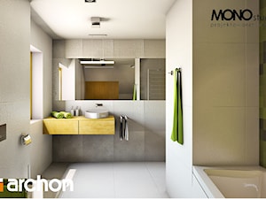 Dom w zielistkach - Wizualizacja łazienki - zdjęcie od ARCHON+ Biuro Projektów