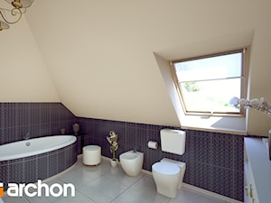 Dom w rukoli (G2) - Wizualizacja łazienki - zdjęcie od ARCHON+ Biuro Projektów