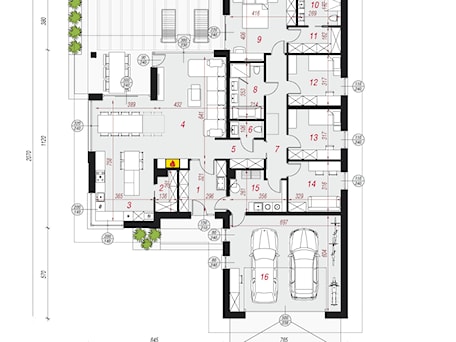 Aranżacje wnętrz - Domy: Dom w przebiśniegach 4 (G2) - ARCHON+ Biuro Projektów. Przeglądaj, dodawaj i zapisuj najlepsze zdjęcia, pomysły i inspiracje designerskie. W bazie mamy już prawie milion fotografii!