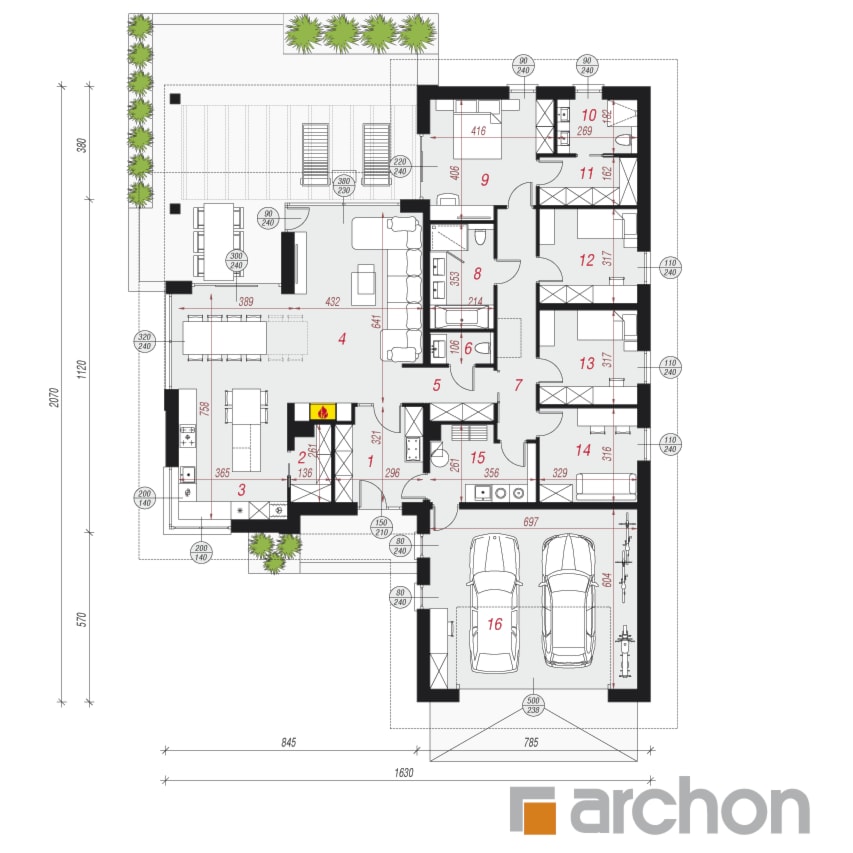 Dom w przebiśniegach 4 (G2) - zdjęcie od ARCHON+ Biuro Projektów