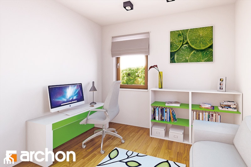 Dom w zielistkach - Gabinet - zdjęcie od ARCHON+ Biuro Projektów - Homebook