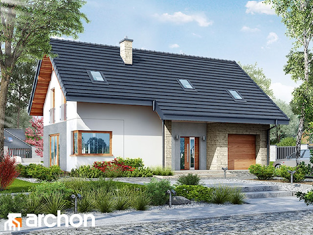 Projekt domu ARCHON+ Dom w brunerach