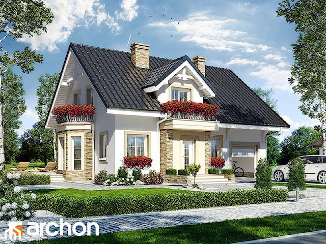 Projekt domu ARCHON+ Dom w rododendronach 14