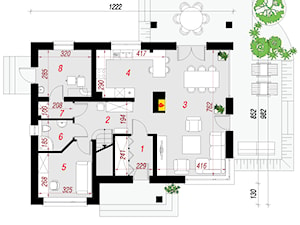 Dom w idaredach 3 - Parter (Rzut) - zdjęcie od ARCHON+ Biuro Projektów