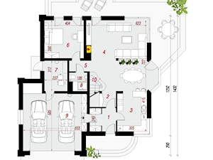 Dom w zefirantach (G2) - Parter (Rzut) - zdjęcie od ARCHON+ Biuro Projektów