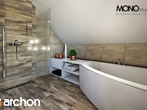 Dom w lucernie 4 - Wizualizacja łazienki - zdjęcie od ARCHON+ Biuro Projektów