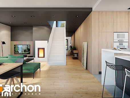 Aranżacje wnętrz - Salon: Dom w dipladeniach 2 - ARCHON+ Biuro Projektów. Przeglądaj, dodawaj i zapisuj najlepsze zdjęcia, pomysły i inspiracje designerskie. W bazie mamy już prawie milion fotografii!