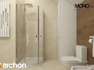 Dom w pięknotkach - Wizualizacja łazienki - zdjęcie od ARCHON+ Biuro Projektów